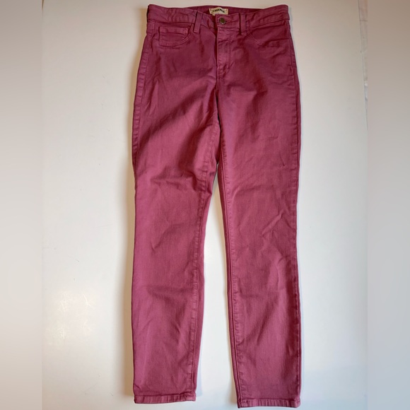 L’AGENCE Margot Skinny High Rise Jeans Women’s 28 Wildrose Pink Stretch USA Made - Picture 1 of 6